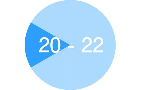 Time zone color-coded icons, two hours each Illustrazione stock