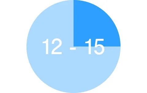 Time zone color-coded icons, three hours each Illustrazione stock
