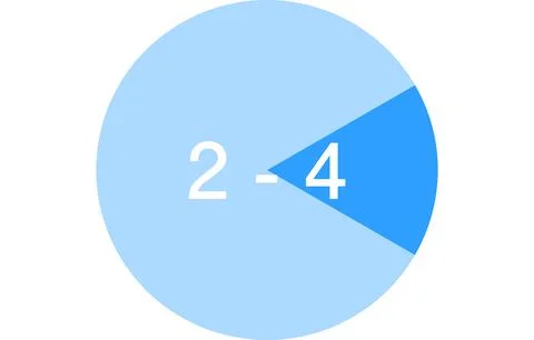 Time zone color-coded icons, two hours each Stock Illustration