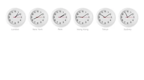 Time zone world time lapse Stock Footage 60582232