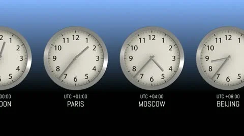Time Zones - Clock 50 (HD) Stock Footage 11275837