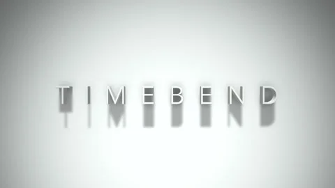 Timebend 3D title animation with shadows on a white background Stock-Footage 297386432