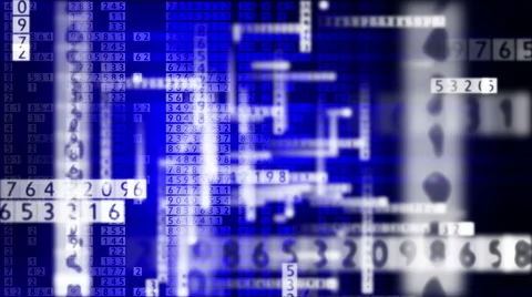 Timecode 0-9 on a blue background 03 Stock Footage 40584106