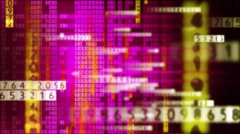 Timecode 0-9 on a purple background Video stock 40586006