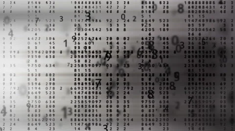 Timecode 0-9 on a white background Video stock 40506281