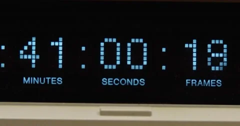 Timecode - BetaSP deck - Close Up - 4k Stock Footage 55809101