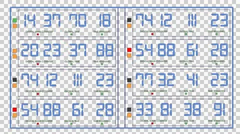 Timecode blue control panel Stock Footage 46950829