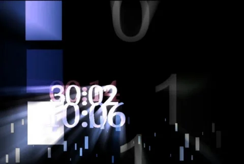 Timecode blue Stock Footage 98006