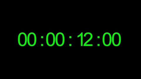 Timecode. Digits on black background Video stock 84501287