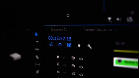 Timecode of editing software Video stock 219796025