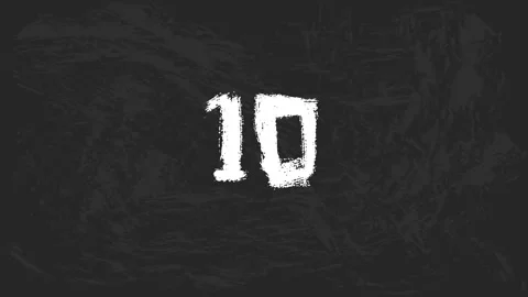 Timecode with grunge numbers. Timer with drawn numbers. Video stock 135532401