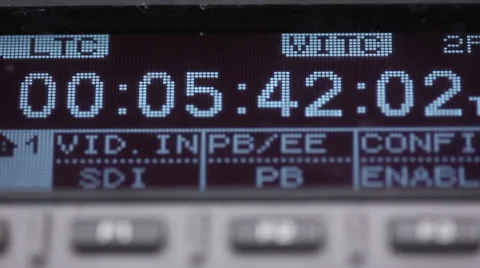 Timecode on the pro VCR Stock Footage 33695639