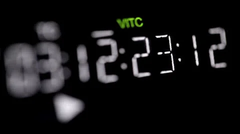 Timecode running on the professional vcr. Stock Footage 25302246