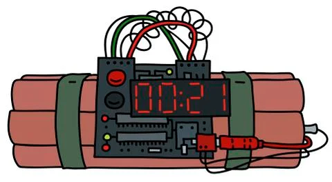 The timed charge Stock Illustration
