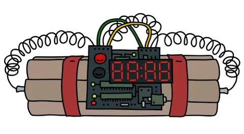 The timed charge Stock Illustration