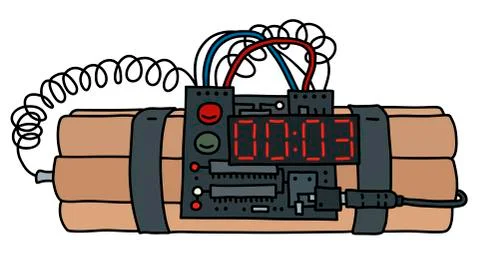 The timed charge Stock Illustration