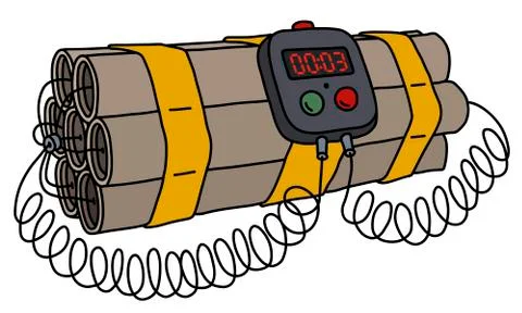 The timed charge Stock Illustration