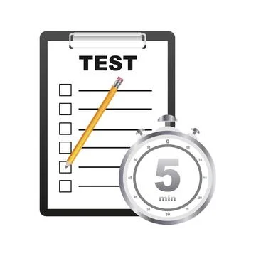 Timed test exam. vector illustration Stock Illustration
