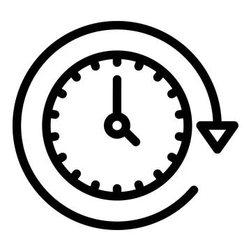 Timekeeper icon outline vector. Hour timer Stock Illustration