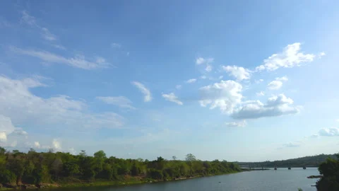 Timelape blue sky and clouds in evening time. Stock Footage 131005068