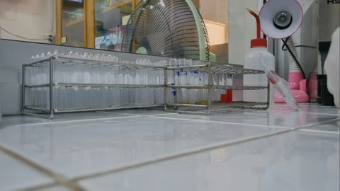 Timelape crossmatching in laboratory. Stock Footage 109042508