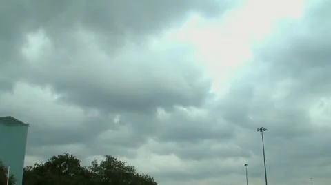 TIMELAPES CLOUDS ON A COLD DAY Stock Footage 14827537