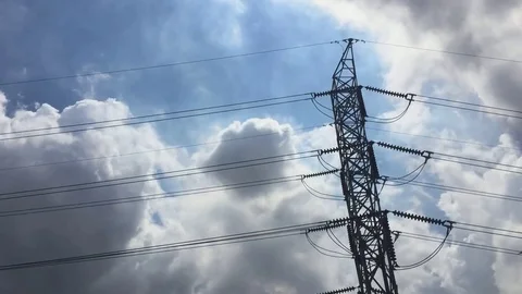 Timelapes. Clouds moving in the sky On bright blue days Stock Footage 78089640