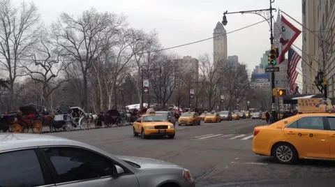 Timelapes of traffic in Manhattan Stock Footage 48848739