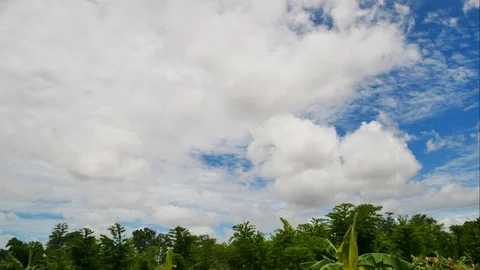 Timelapes white cloud moving. Stock Footage 109753833