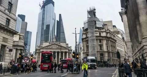 Timelaps in Bank Junction Video stock 106077338