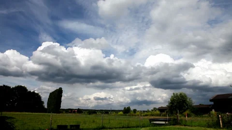 Timelaps of clouds above Holland Stock Footage 39832867