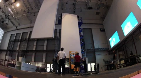 Timelaps construction for an event Stock Footage 60443638