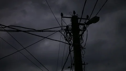 Timelaps... dark sky Stock Footage 83730087