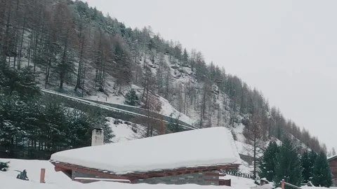 A timelaps during a snow storm Video stock 138511068