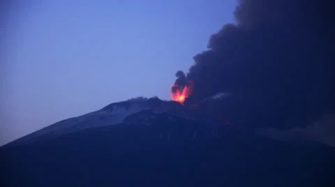 Timelaps eruption Stock Footage 22933354