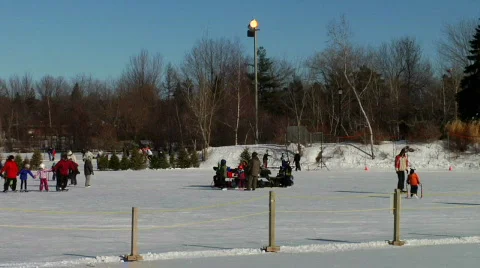 Timelaps iceskaters Stock Footage 709010