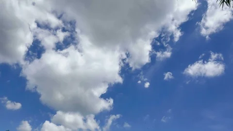 Timelaps Movement of white clouds Stock Footage 111787402
