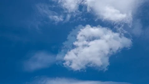 Timelaps Movement of white clouds Stock Footage 111824235