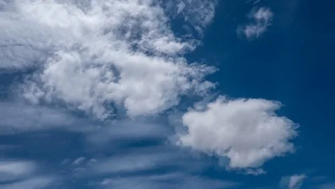 Timelaps Movement of white clouds Stock Footage 111824268