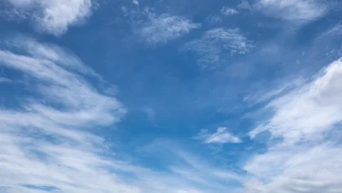 Timelaps Movement of white clouds Stock Footage 111824289