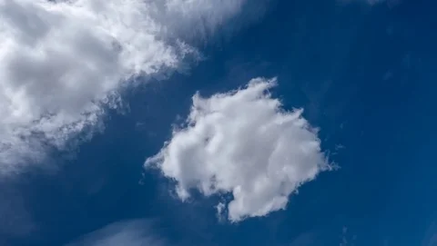 Timelaps Movement of white clouds Stock Footage 111824366