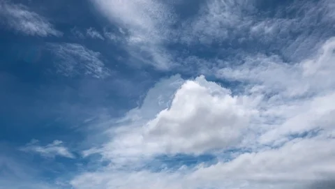 Timelaps Movement of white clouds Stock Footage 111824373