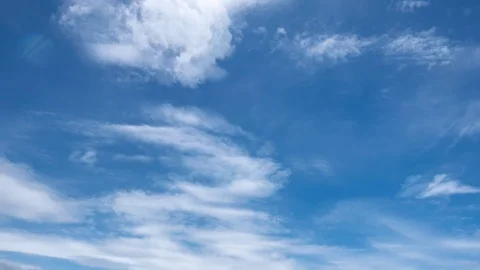 Timelaps Movement of white clouds Stock Footage 111824535