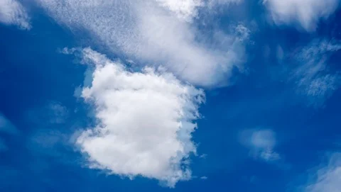 Timelaps Movement of white clouds Stock Footage 111824600
