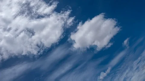 Timelaps Movement of white clouds Stock Footage 111824617