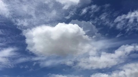 Timelaps Movement of white clouds Stock Footage 111824643