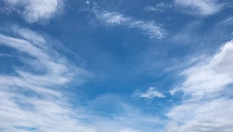 Timelaps Movement of white clouds Stock Footage 111824654