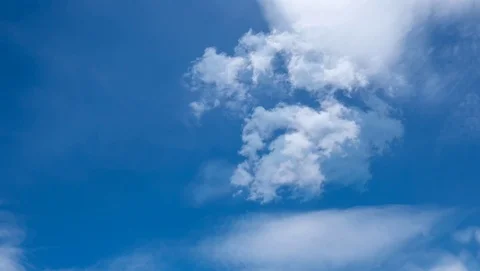 Timelaps Movement of white clouds Stock Footage 111824682