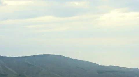 Timelaps of moving fog in mountains Stock Footage 22433990