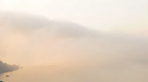 Timelaps of moving fog in mountains Stock Footage 25231924